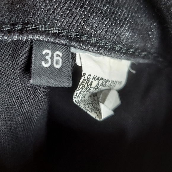 Men's 36" Hudson Sarto Relaxed Skinny Black Jeans With Stretch - Picture 16 of 16